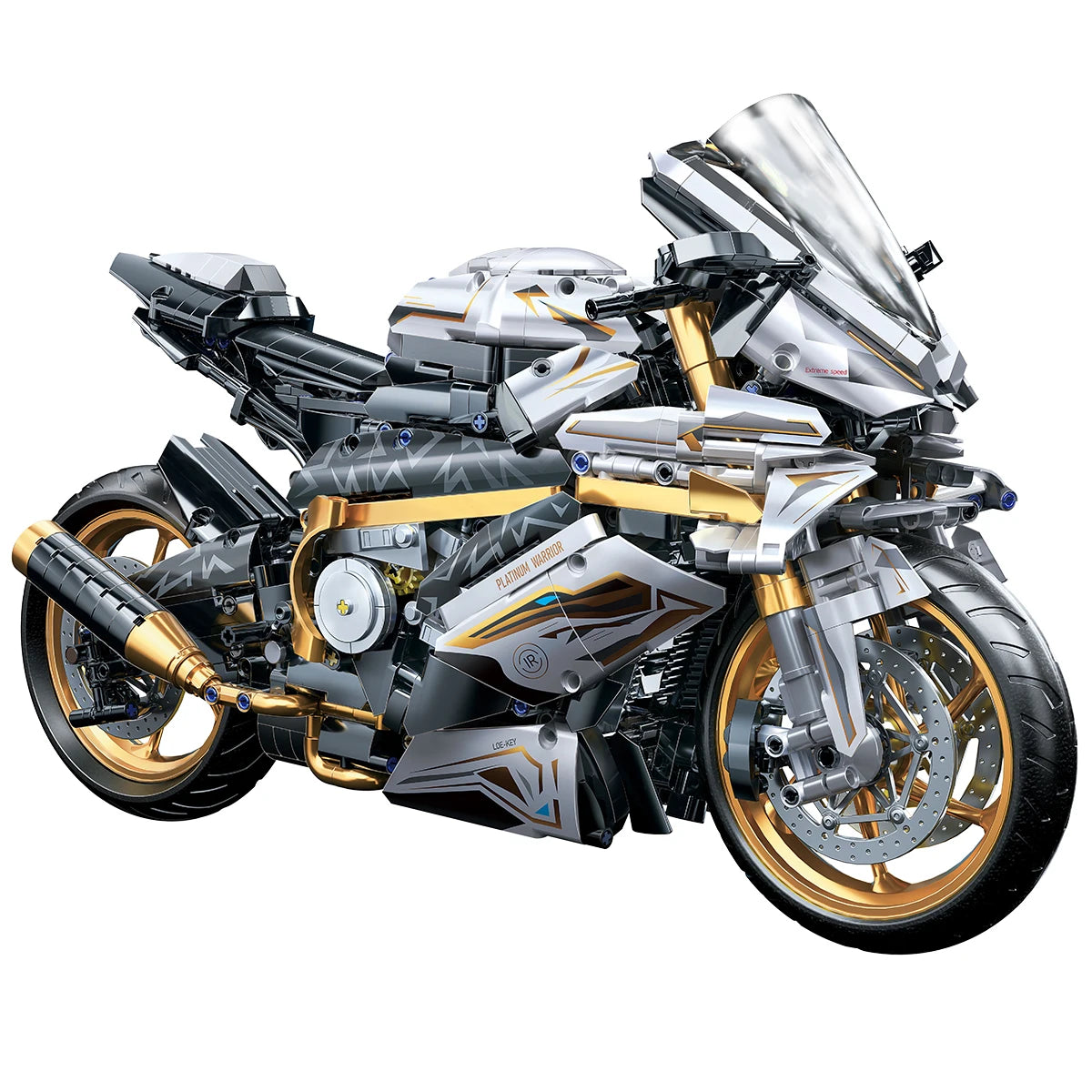 TOYLINX 2045PCS Motorcycle Building Block Set – Alloy Racing Bike Model for Kids & Adults