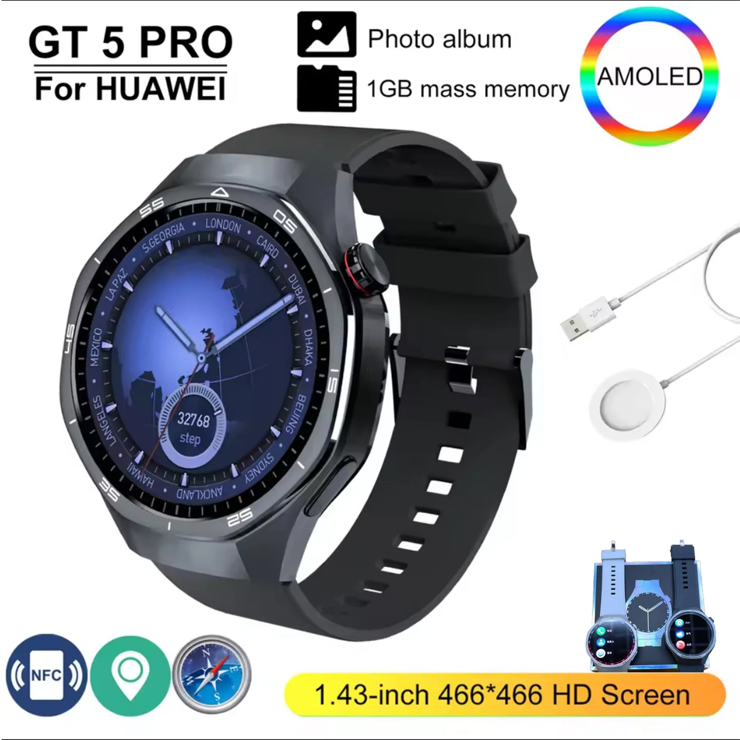 HT32 GT5 Pro – Smartwatch Premium