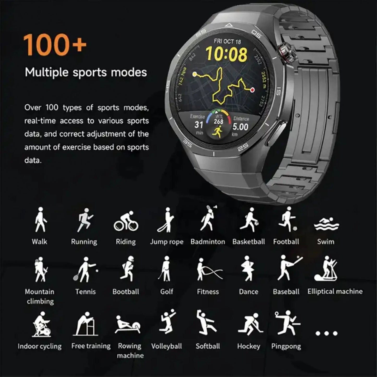 HT32 GT5 Pro – Smartwatch Premium