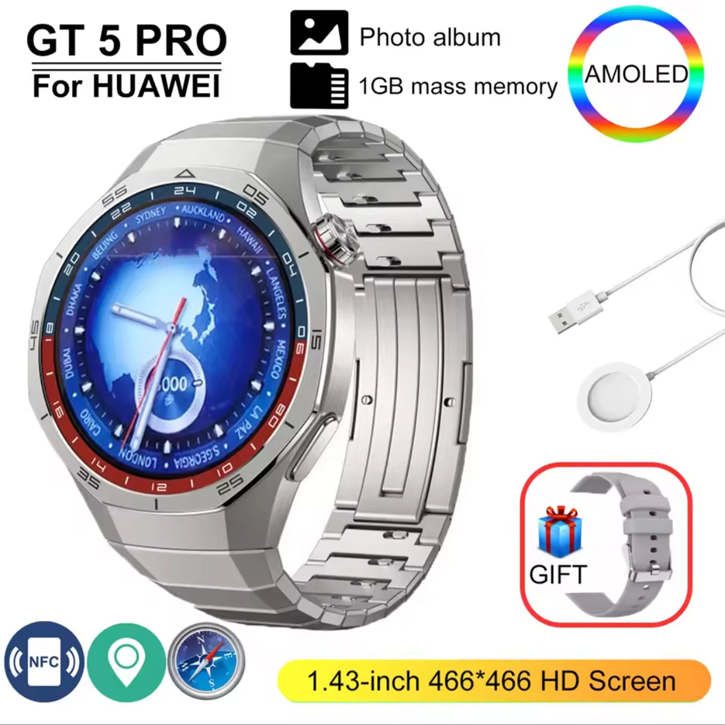 HT32 GT5 Pro – Smartwatch Premium