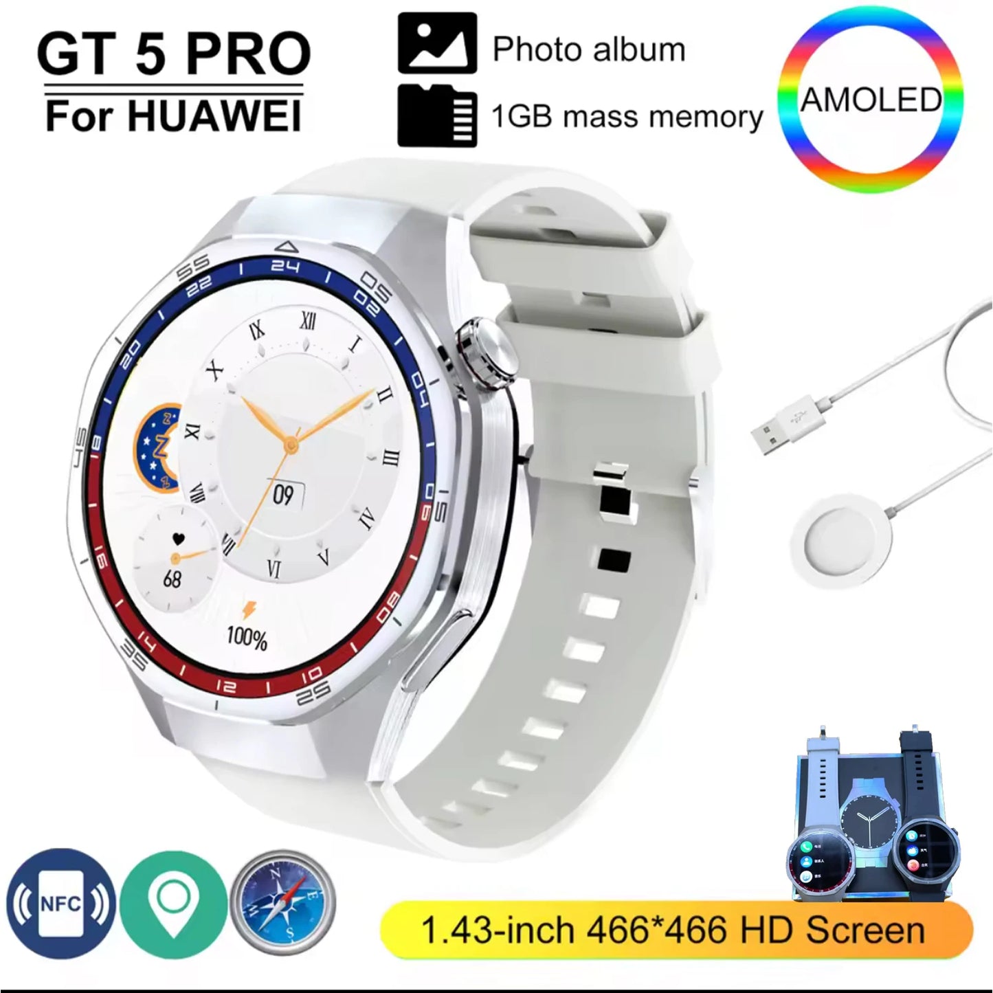 HT32 GT5 Pro – Smartwatch Premium